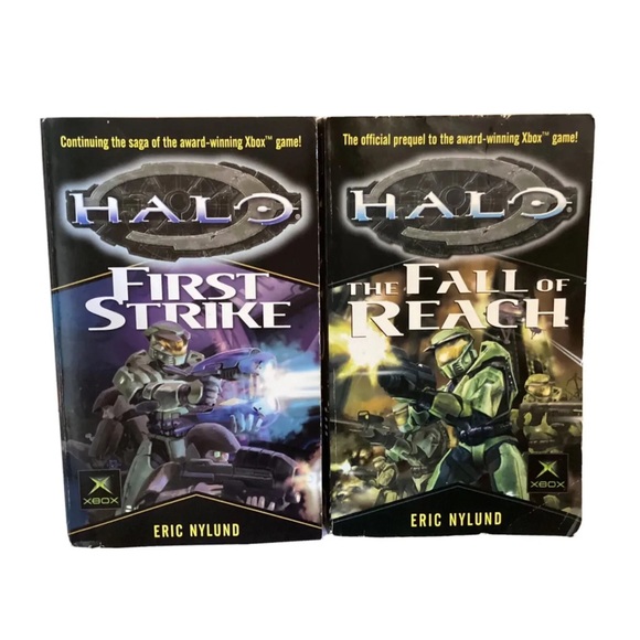 Xbox Other - Halo Collection 2 Paperback Novels The Fall, First Strike Xbox Master Chief